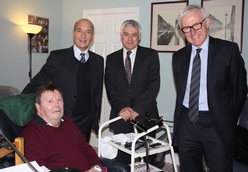 Leo Walsh, Czajka Care Group's managing director Konrad Czajka, David Ward MP for Bradford East and minister of care and support, Norman Lamb
