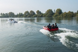 Sally-Ann waterskiing