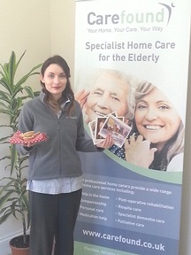 Carefound staff have been delivering mince pies and Christmas cards to clients this Christmas