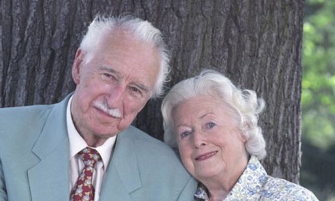 Arnold Peters and June Spencer as Jack and Peggy Woolley in The Archers. Photograph: BBC