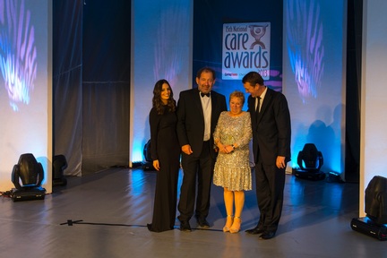Davina with cricketer Phill Tufnell, Pete Calveley of Barchester and Sky Sports presenter Olivia Wayne