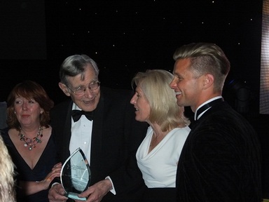 John Williams receiving the Outstanding Contribution Award
