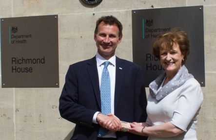 Secretary of State for Health Jeremy Hunt and DH Permanent Secretary Una O'Brien.