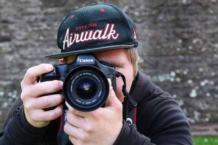 Oliver demonstrating his love for photography