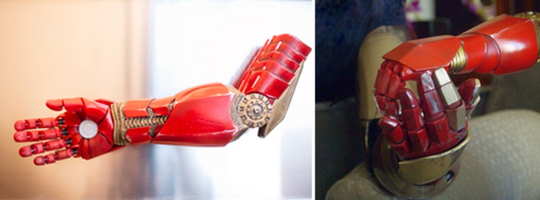 Photo courtesy of Statasys / The Collective Project, Alex Pring's Iron Man arm.