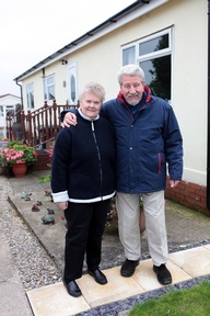 Brian and Jean for Age UK's ‘Don’t Leave Park Homes Out In The Cold’ campaign