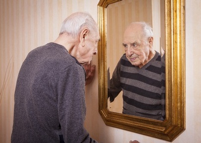 A dementia friend can reassure someone who may not recognise themselves when they look in a mirror
