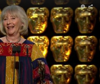 Gemma Jones accepting 2015 BAFTA TV Award