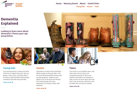 The Dementia Explained homepage