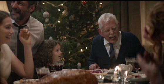 Edeka advert shows older man's fake death plan succeeds in bringing children home for Christmas