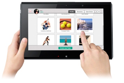 An overview of RemindMeCare (ReMe) on a tablet