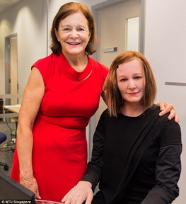 Professor Thalmann with Nadine
