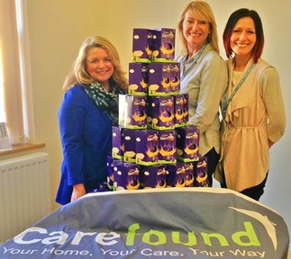 Left to Right: Carol Giblin, Lorna Dawber and Kamila Nowicka from the care management team at Carefound Home Care