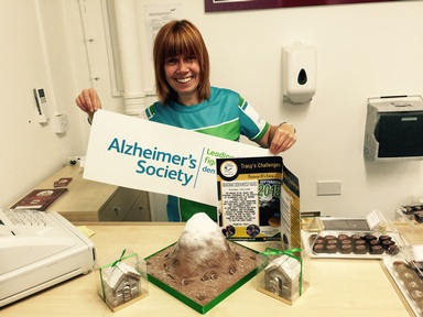 Ms Salkeld fundraising for Alzheimer's Society
