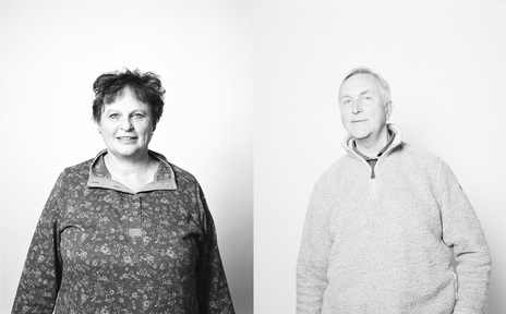 Penryn Memory Café visitors Christine and Jeff, photos by Hannah Wright