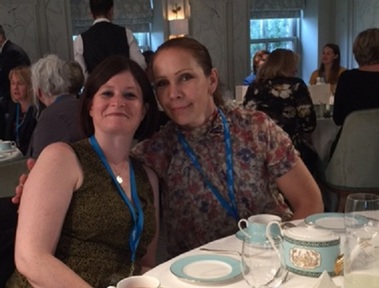 Left to Right: Egidija Indrasuite's office manager Kelly Bennett with Egidija Indrasuite