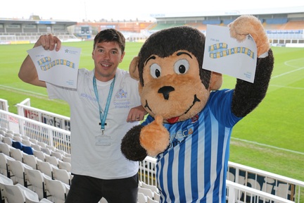 Andrew Ball with H’Angus the Monkey