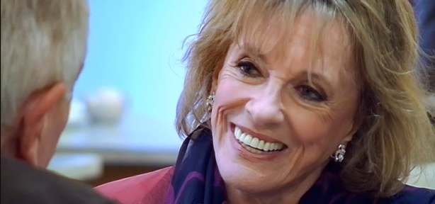 Esther Rantzen talking to her date John Wood on Celebrity First Dates Credit: Channel 4