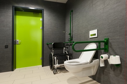 Contrast is important for dementia-friendly toilets.  Credit: a2l/Shutterstock.com