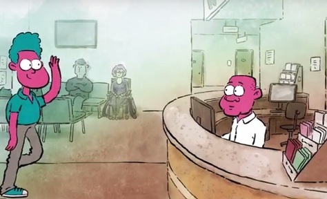 NHS animation for the #DontMissOut campaign raises awareness of need for people with a learning disability to be on GP’s learning disability register. Credit: NHS