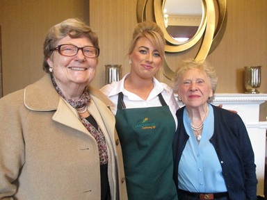 Adele Stokes, Jenny Eldrett and Milford’s Hostess, Louise Cooper