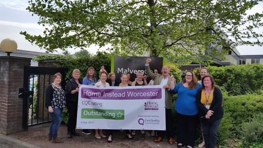 Home Instead Senior Care Worcester celebrates CQC 'outstanding' rating