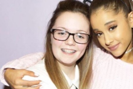 Georgina Callendar, aged 16, with US singer Ariana Grande Credit: Instagram/Georgina.Bethany
