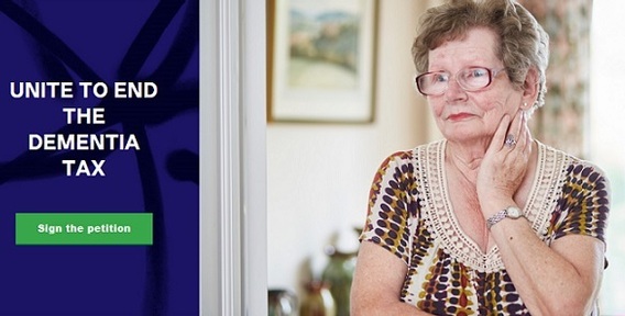 Alzheimer's Society calls on public to sign the anti-dementia tax petition