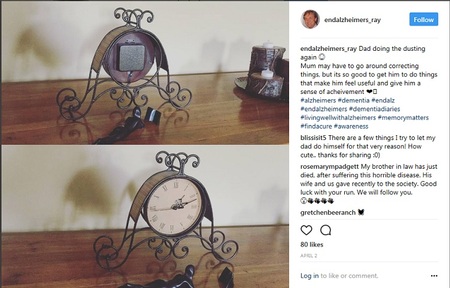 'Dad doing the dusting again??' Credit: Instagram