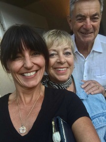 Davina with her mum Gaby and dad Andrew