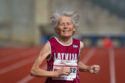 Credit: Alex Rotas Photography - Latvia’s Leontine Vitola, aged 79