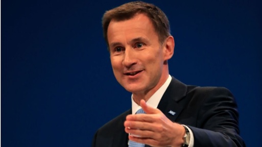 Jeremy Hunt speaking at the 2017 Conservative Party conference Credit: BBC