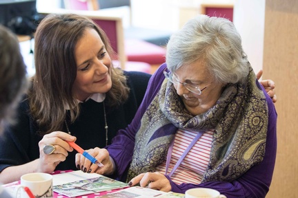 Clare Jefferies left at Memory Cafe