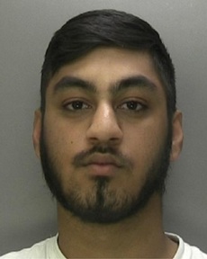 Zohaib Khalid is arrested at the pensioner's home and gets a three year prison sentence Credit: West Midlands Police