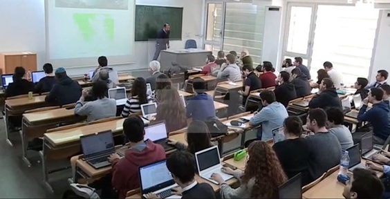 Miguel Castillo has adjusted well to university life Credit: El Mundo video still