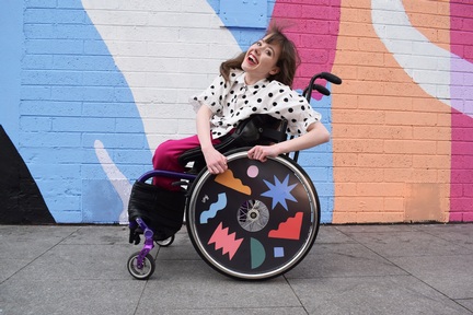 Izzy with the Will Bryant wheel design. Credit: Celeste Sloman