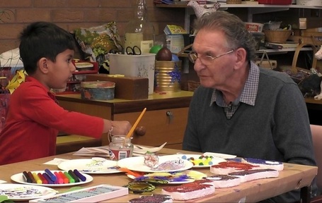 Arji and Peter. Credit: BBC