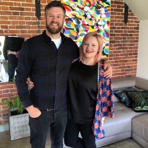 Hannah Springham and Andrew Jones. Credit: Farmyard Restaurant Twitter