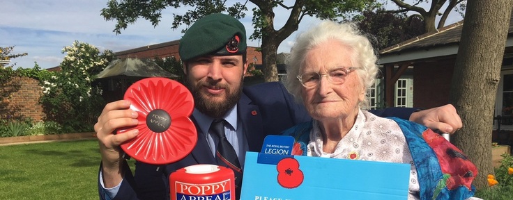 Rosemary Powell awarded an MBE for her service. Credit: The Royal British Legion