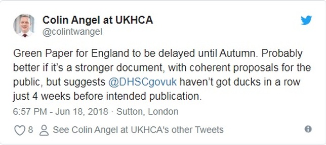 Colin Angel at UKHCA Credit: Twitter