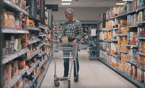 Mr Berry can never remember where anything is in his local shop.  Credit: Peter Berry
