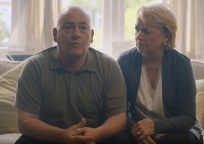 Still from new TV advert warning of dangers of pension scams Credit: Financial Conduct Authority