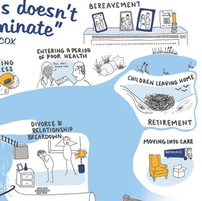 Illustration from Theresa May's loneliness strategy document published this week. Credit: HM Government.