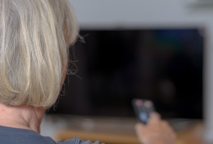Some older people have only the TV for company. Credit: Shutterstock