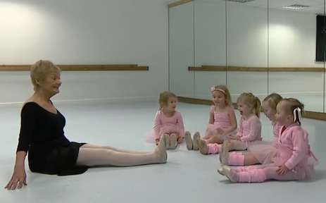 Ms Peters teaching babyballet. Credit: babyballet