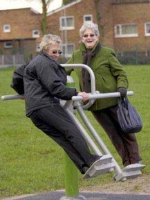 Older people's playground in Dam Head Park, Manchester. Credit: Dam Head Residents Association.
