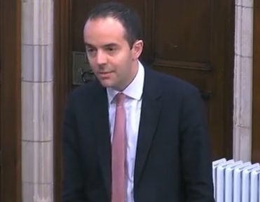 Labour's Ealing North MP James Murray speaking in Westminster debate. Credit: Parliament TV