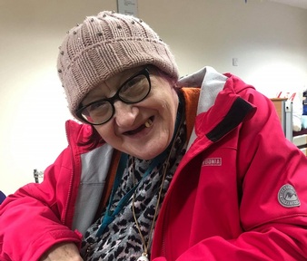Dave Finch's client Kath. Credit: Bluebird Care
