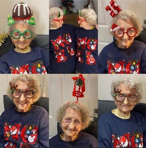 Lilian Cox and Doris Hobday post on Facebook a fun photo on Christmas Day. Credit: Lilian Cox and Doris Hobday.
