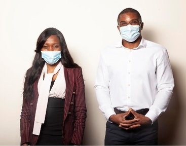 Kay Morley Cooper and Mr Obi Nwogwugwu helping dispel misconceptions and vaccine myths. Credit: Care 1st Homecare